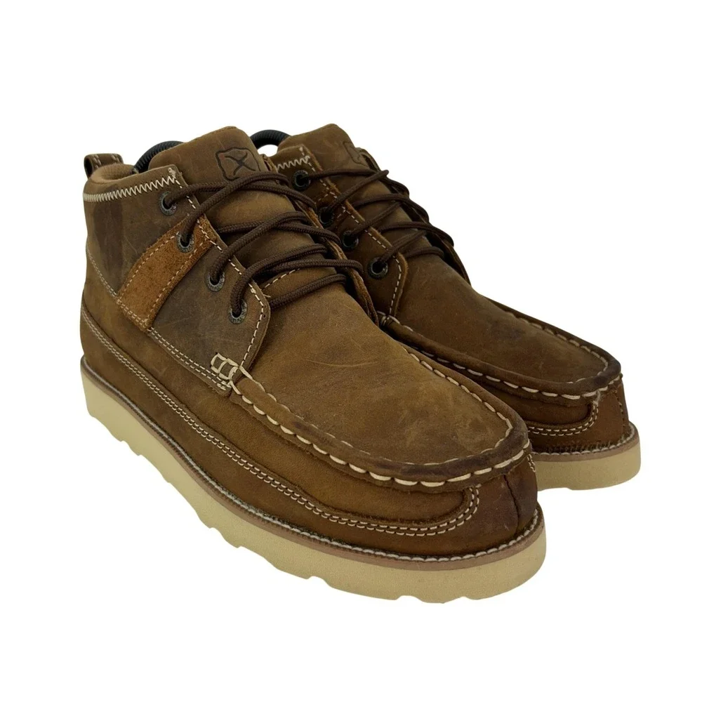 Twisted‎ X Boots Mens Size 5 Brown Leather Chukka Moc 4